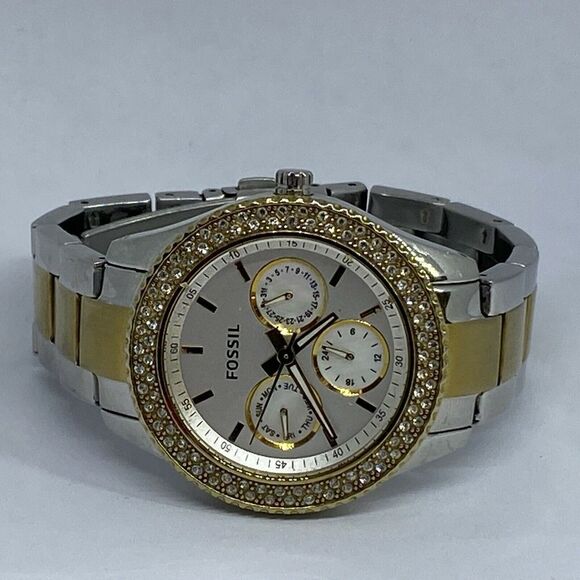 Fossil Stella ES2944 Womens Stainless Steel Analog Dial Quartz Wrist Watch QB648 - Picture 7 of 12